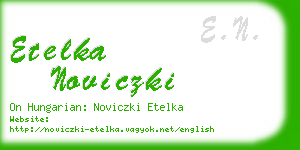 etelka noviczki business card